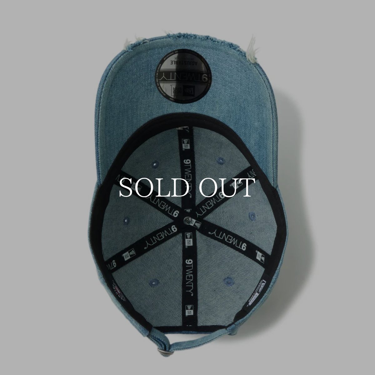 画像9: NEW ERA  9TWENTY MLB Damaged Denim ロサンゼルス・ドジャース ネイビー (9)