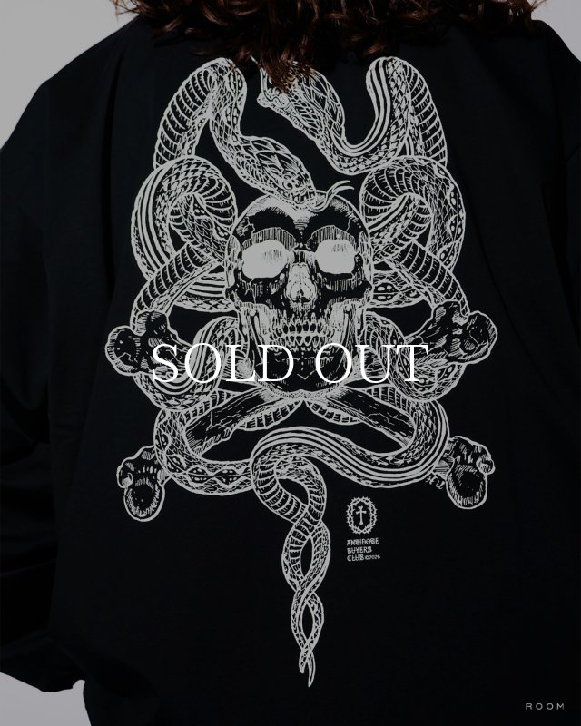 ANTIDOTE BUYERS CLUB ASIC Oversized L/S Tee (Skull N' Snake