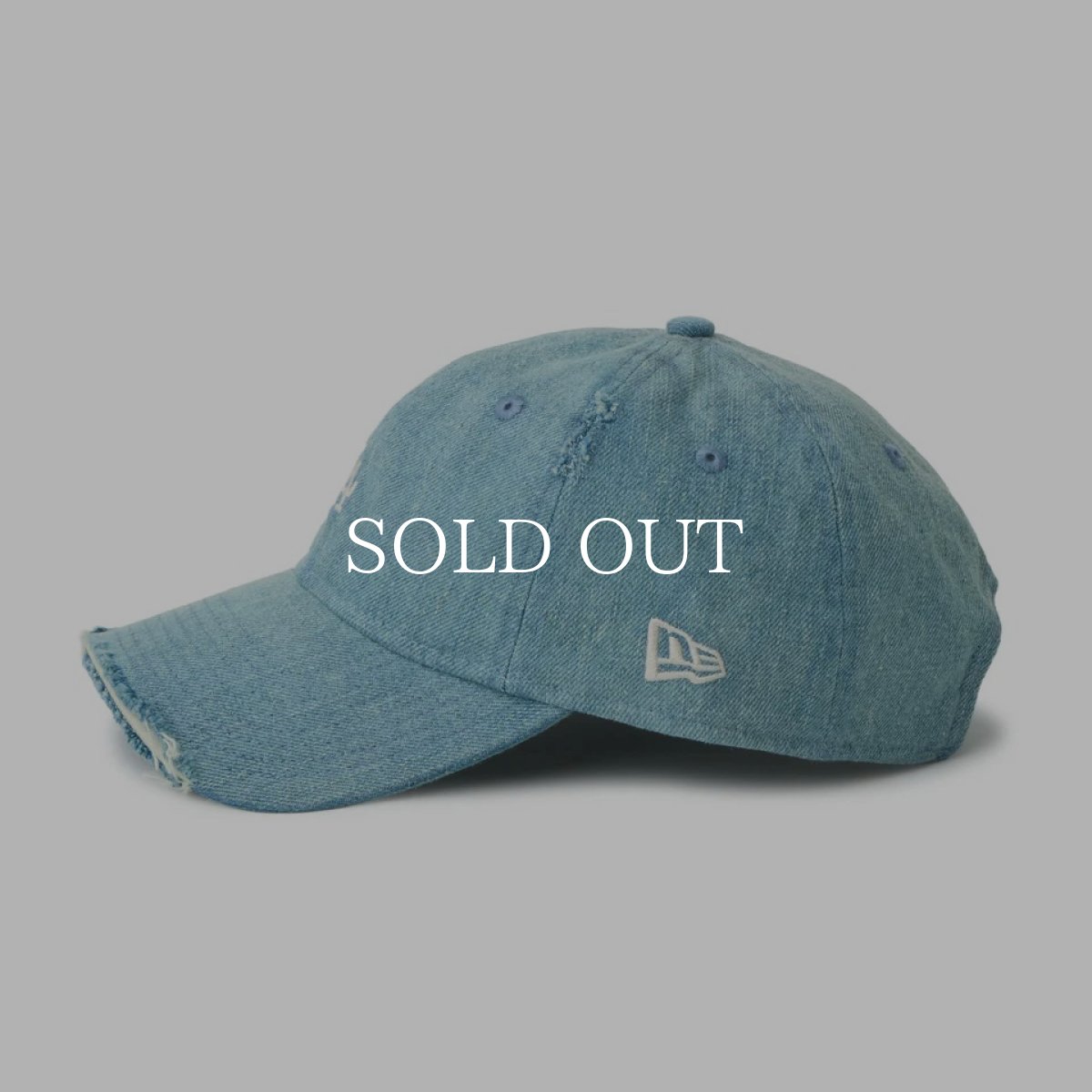 画像3: NEW ERA  9TWENTY MLB Damaged Denim ロサンゼルス・ドジャース ネイビー (3)