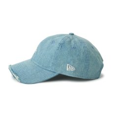 画像3: NEW ERA  9TWENTY MLB Damaged Denim ロサンゼルス・ドジャース ネイビー (3)