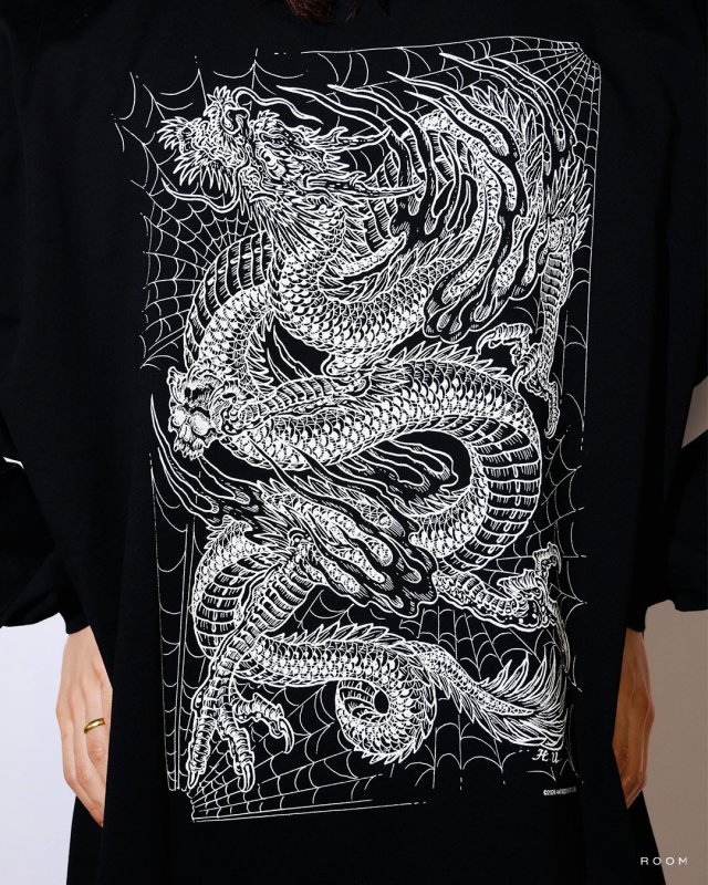 ANTIDOTE BUYERS CLUB ASIC Oversized L/S Tee (Oriental Dragon