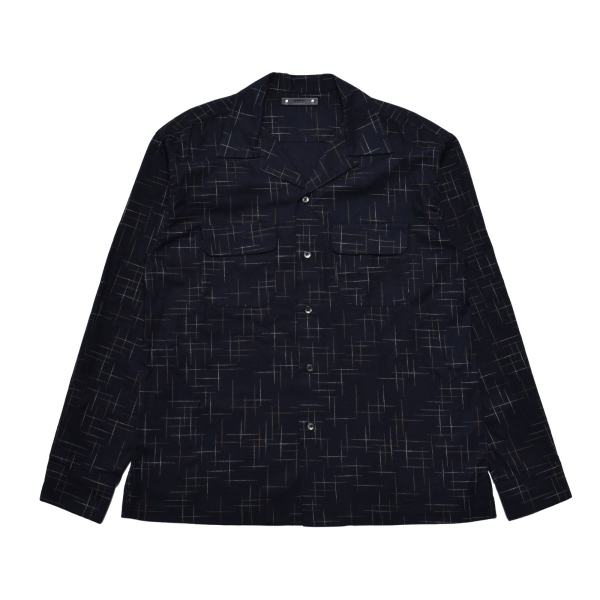 画像1: MINEDENIM  KSR Print Flannel Open Collar SH (1)