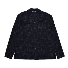 画像1: MINEDENIM  KSR Print Flannel Open Collar SH (1)