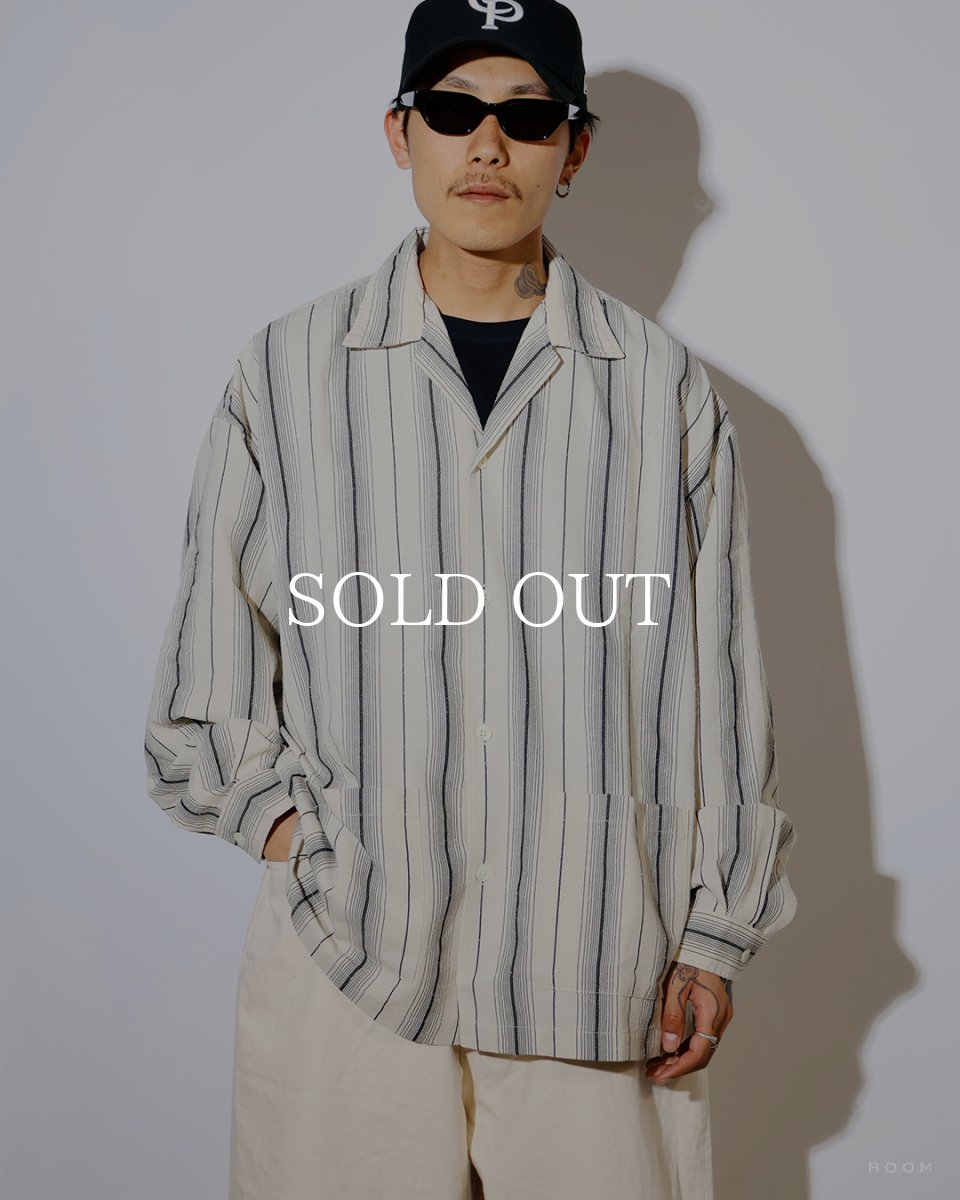 画像3: COOTIE PRODUCTIONS   Dobby Chain Stripe L/S Cavana Shirt (3)