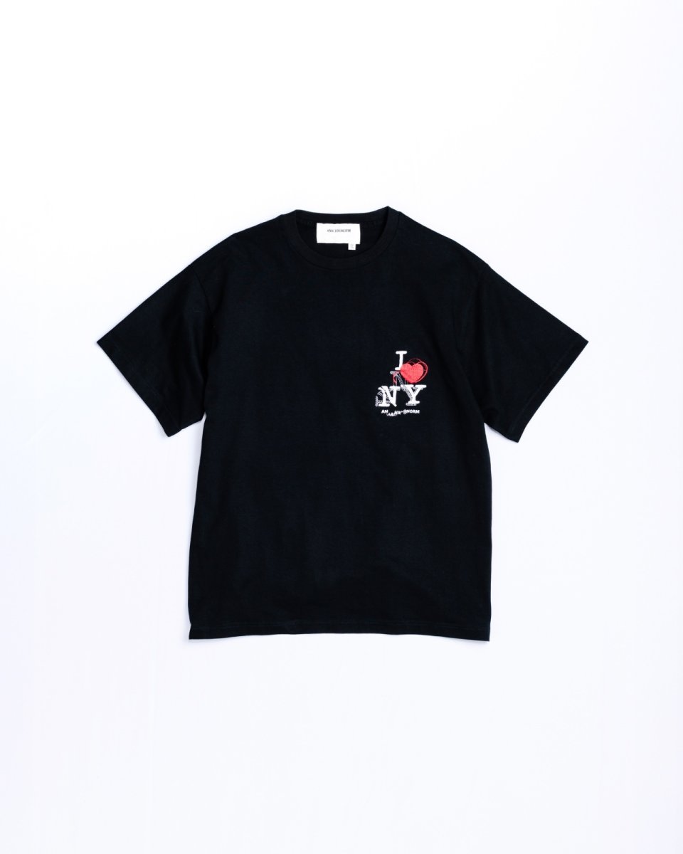 画像1: ANACHRONORM  ICON THREADS GLITCH EMBROIDERY S/S T-S (1)