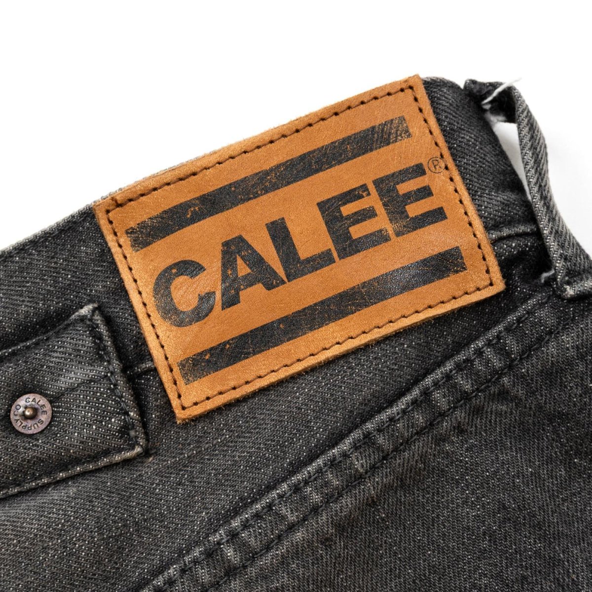 画像8: CALEE  VINTAGE REPRODUCT DENIM PANTS ＜USED BLACK＞ (8)