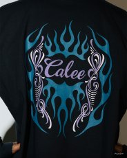 画像4: CALEE  VINTAGE TYPE FLAME LOGO PINSTRIPING L/ S TEE ＜NATURALLY PAINT DESIGN＞ (4)
