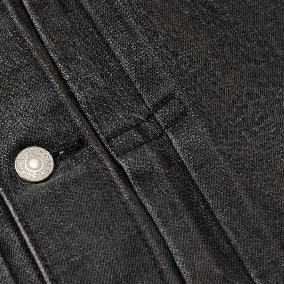 画像5: CALEE  1st TYPE DENIM JACKET ＜USED BLACK＞ (5)