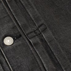 画像5: CALEE  1st TYPE DENIM JACKET ＜USED BLACK＞ (5)