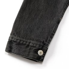 画像7: CALEE  1st TYPE DENIM JACKET ＜USED BLACK＞ (7)