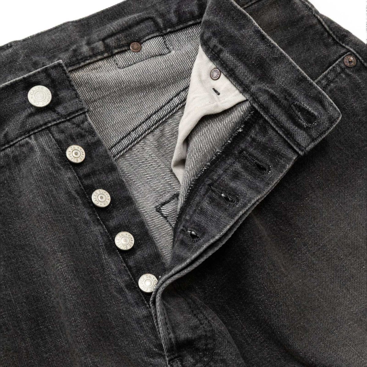 画像5: CALEE  VINTAGE REPRODUCT DENIM PANTS ＜USED BLACK＞ (5)