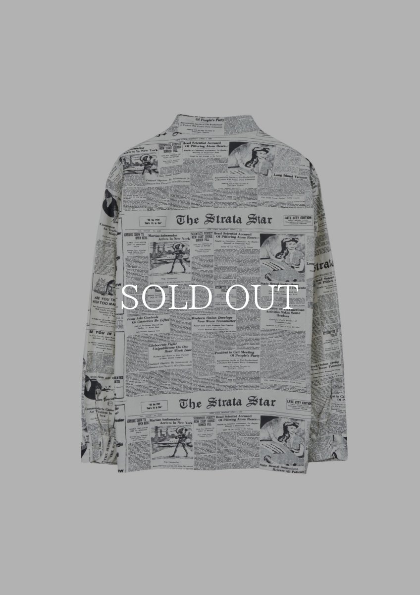 画像2: MASSES  NEWS PAIPER SHIRT (2)