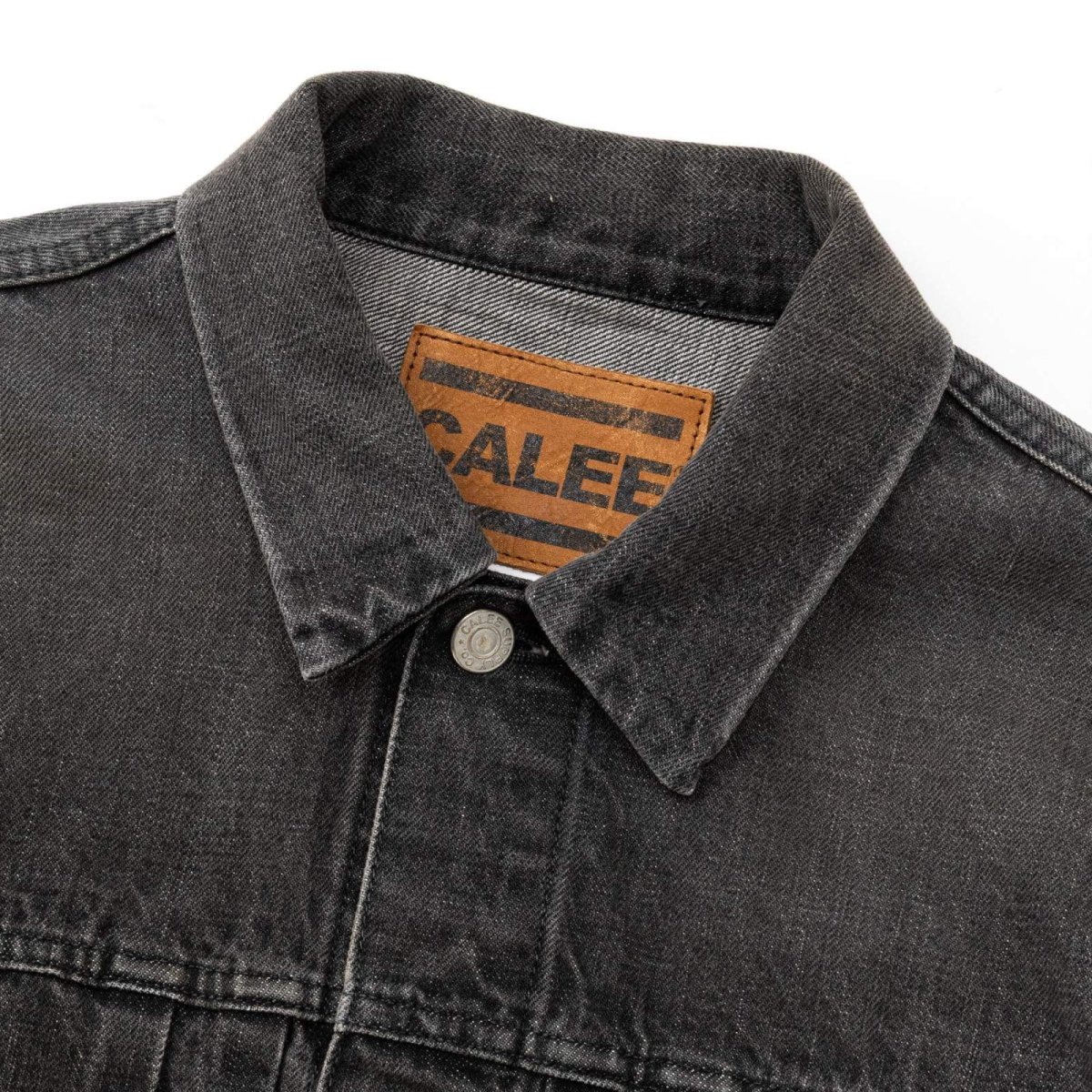 画像3: CALEE  1st TYPE DENIM JACKET ＜USED BLACK＞ (3)