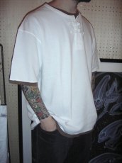 画像7: exodus brand  HONEYCOMB ORIENTAL S/S HENRY NECK (7)