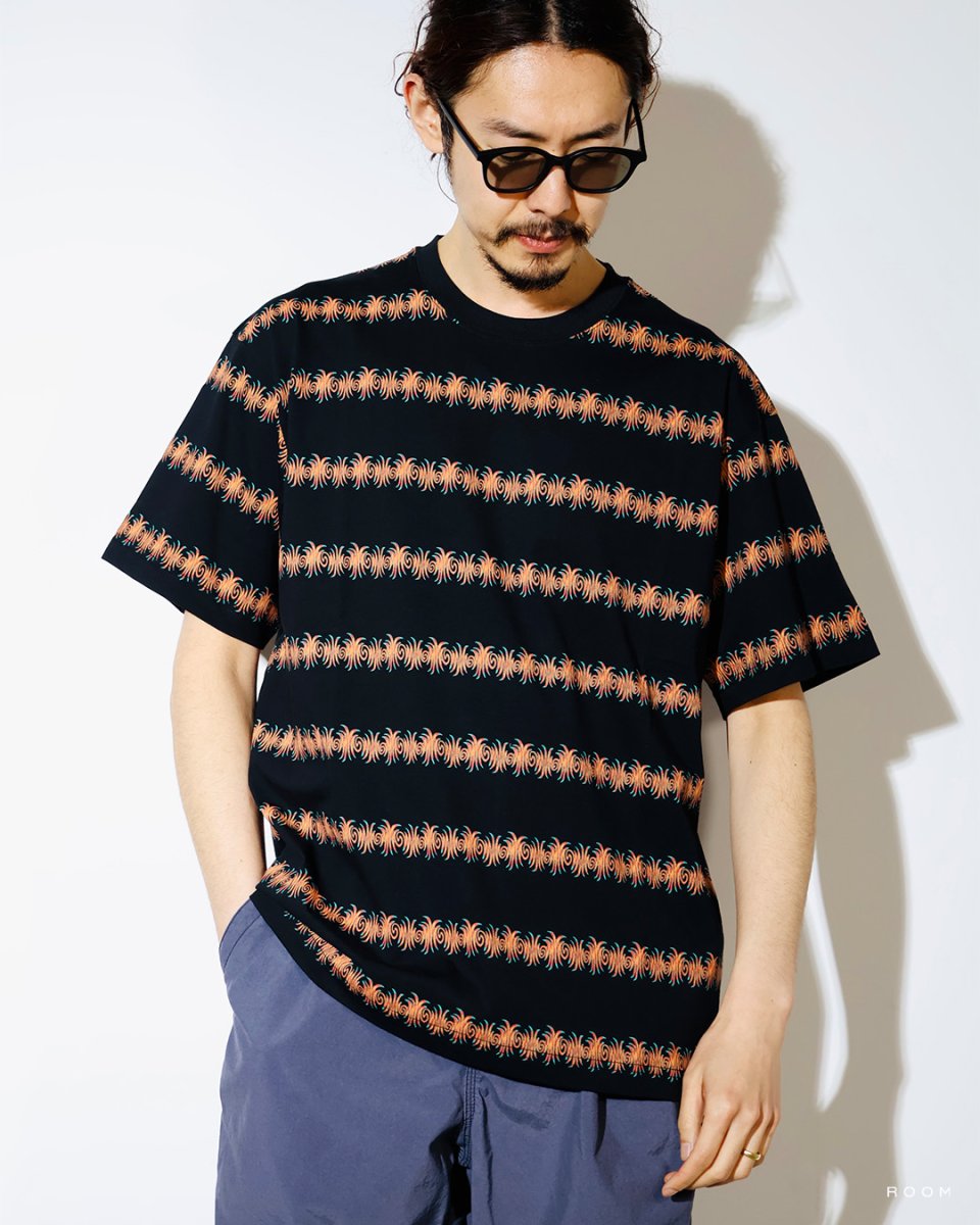 画像1: exodus brand  GLASS STRIPE S/S T SHIRT (1)
