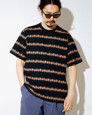 画像1: exodus brand  GLASS STRIPE S/S T SHIRT (1)