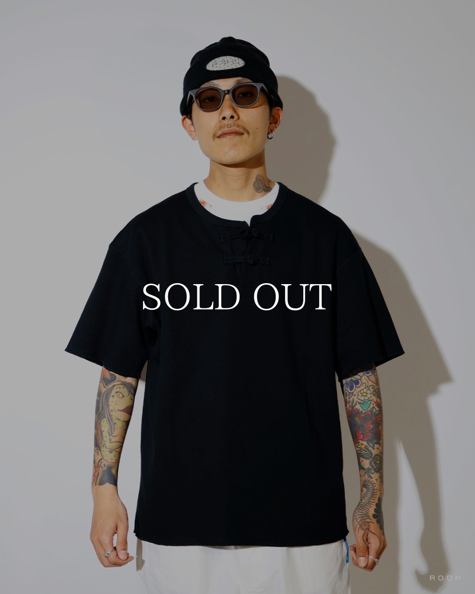 画像2: exodus brand  HONEYCOMB ORIENTAL S/S HENRY NECK (2)