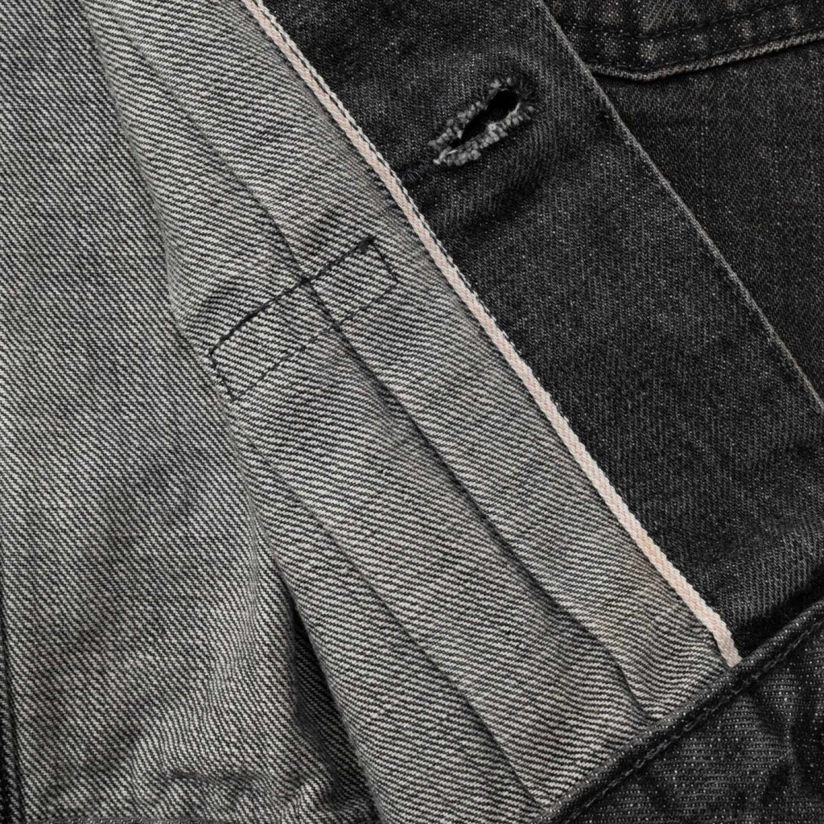 画像8: CALEE  1st TYPE DENIM JACKET ＜USED BLACK＞ (8)