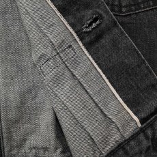 画像8: CALEE  1st TYPE DENIM JACKET ＜USED BLACK＞ (8)