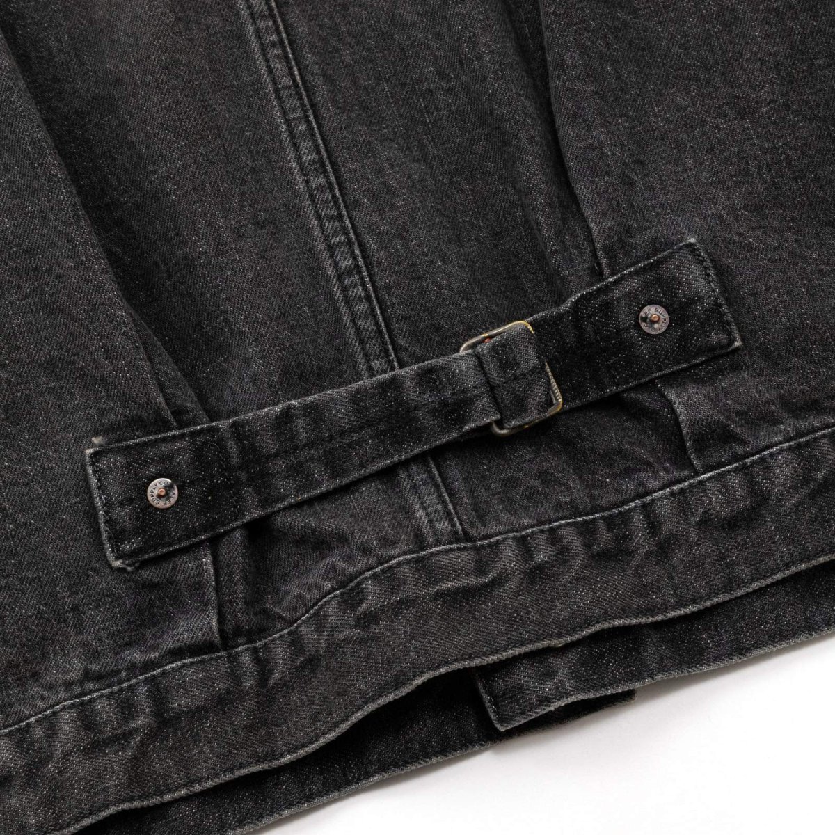 画像9: CALEE  1st TYPE DENIM JACKET ＜USED BLACK＞ (9)