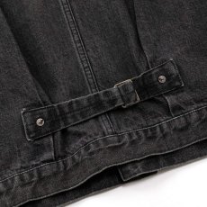 画像9: CALEE  1st TYPE DENIM JACKET ＜USED BLACK＞ (9)