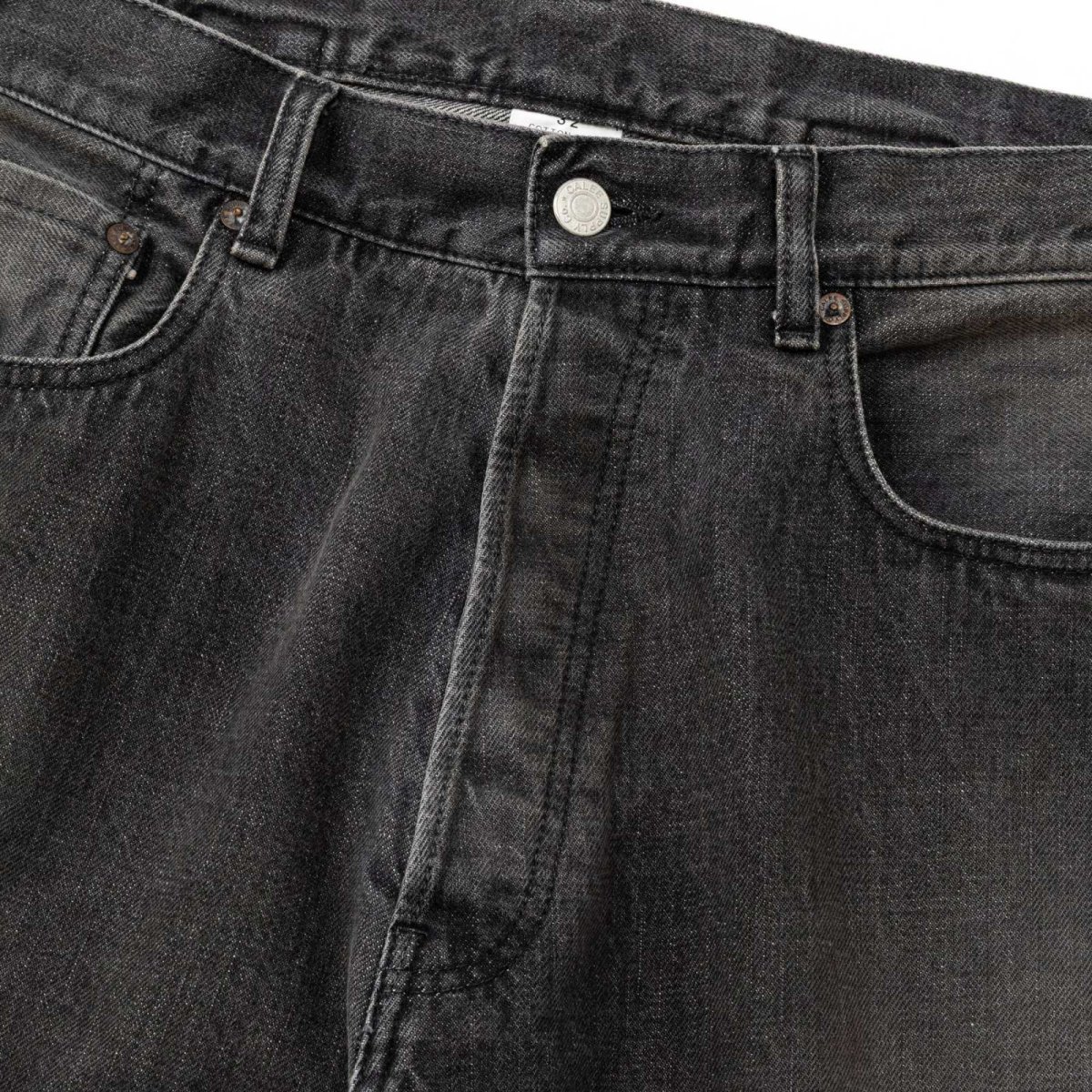 画像3: CALEE  VINTAGE REPRODUCT DENIM PANTS ＜USED BLACK＞ (3)