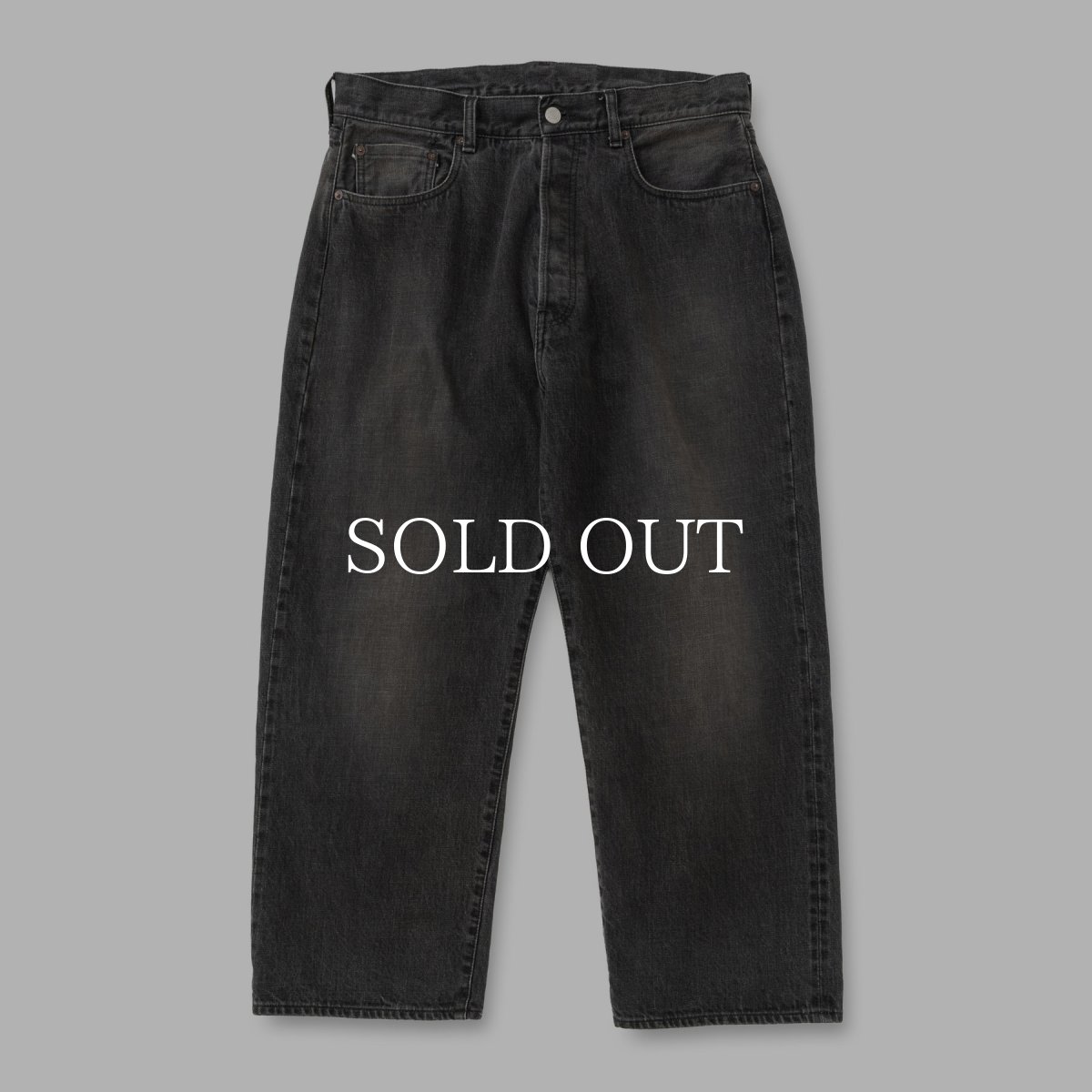 画像1: CALEE  VINTAGE REPRODUCT DENIM PANTS ＜USED BLACK＞ (1)