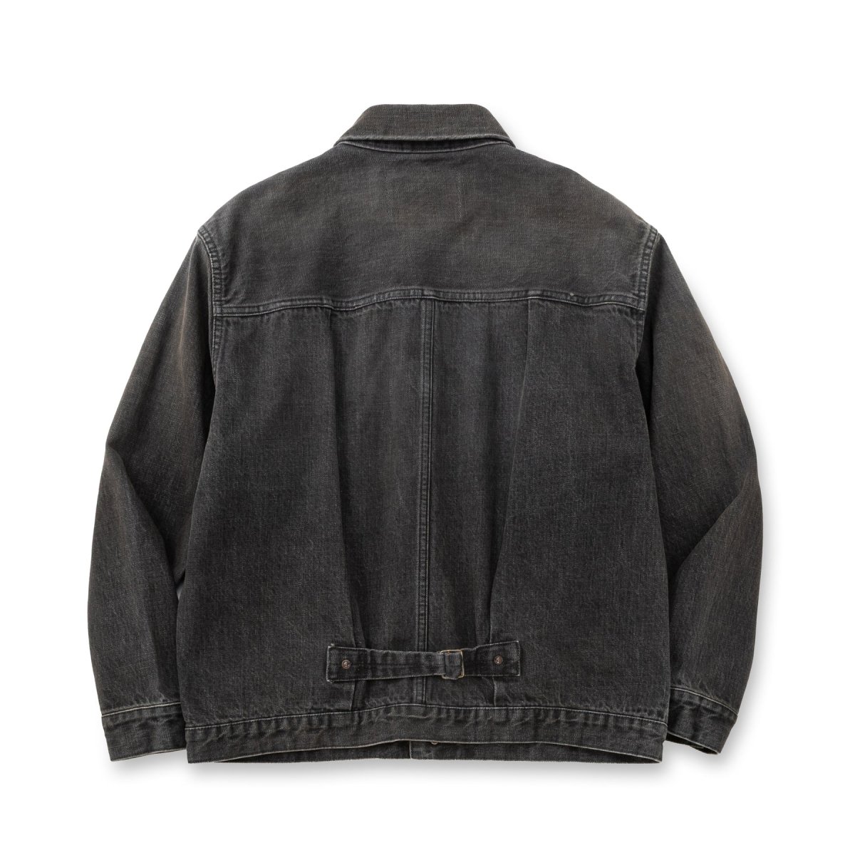画像2: CALEE  1st TYPE DENIM JACKET ＜USED BLACK＞ (2)