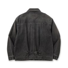 画像2: CALEE  1st TYPE DENIM JACKET ＜USED BLACK＞ (2)