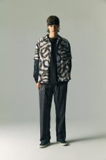 画像17: CALEE  VINTAGE TYPE FLAME LOGO PINSTRIPING L/ S TEE ＜NATURALLY PAINT DESIGN＞ (17)