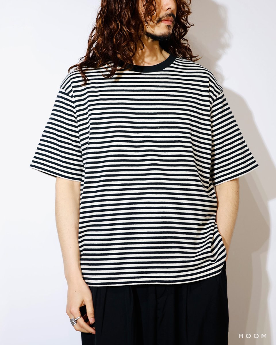 画像3: MINEDENIM  L.G.Border Crewneck T-SH (3)
