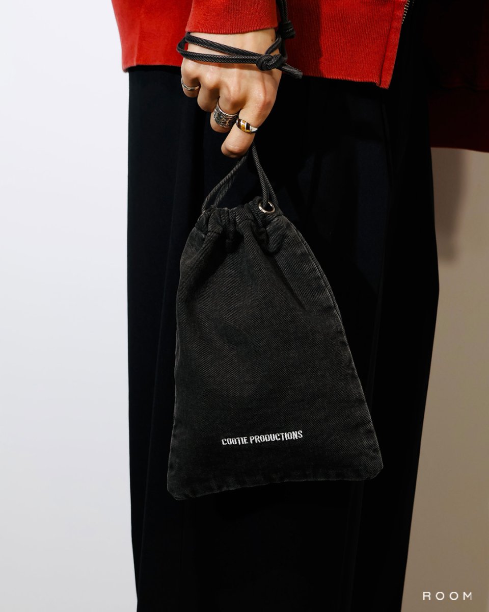 画像2: COOTIE PRODUCTIONS   Color Denim Drawstring Bag (2)