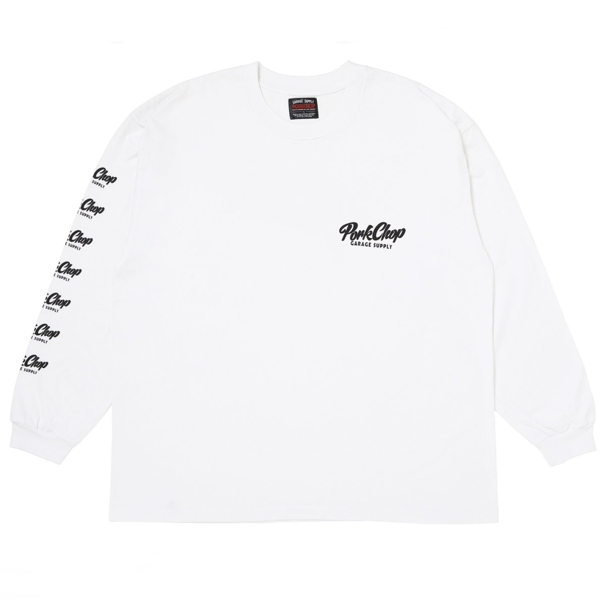 画像1: PORKCHOP GARAGE SUPPLY  SCRIPT PORK L/S TEE (1)