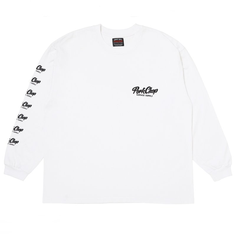 PORKCHOP GARAGE SUPPLY SCRIPT PORK L/S TEE P0493 公式通販