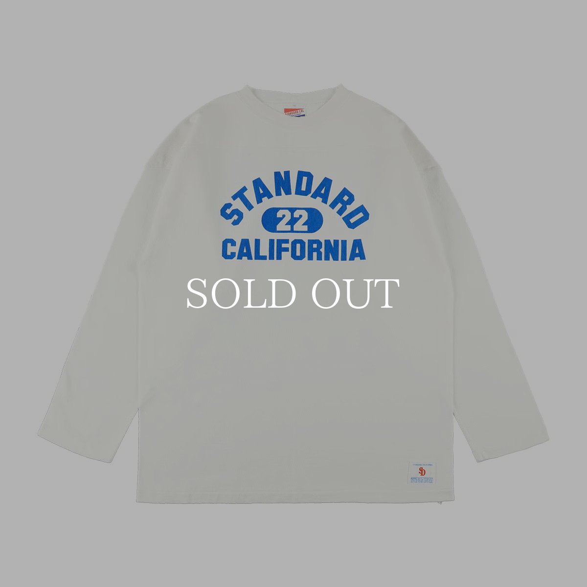 画像9: STANDARD CALIFORNIA  SD Heavyweight Football Logo Long Sleeve T Vintage Wash (9)
