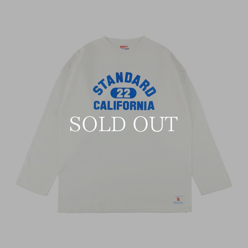 STANDARD CALIFORNIA SD Heavyweight Football Logo Long Sleeve T