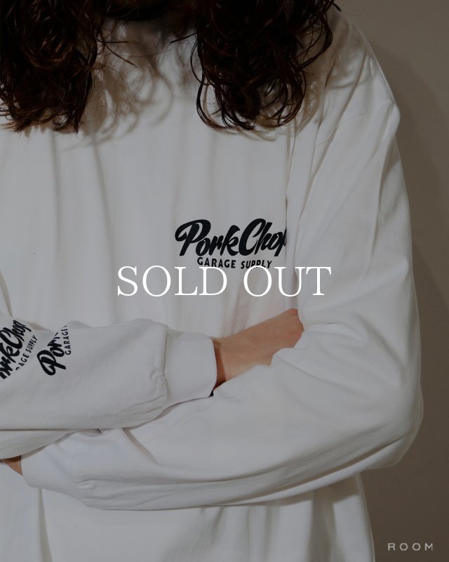 PORKCHOP GARAGE SUPPLY SCRIPT PORK L/S TEE P0493 公式通販