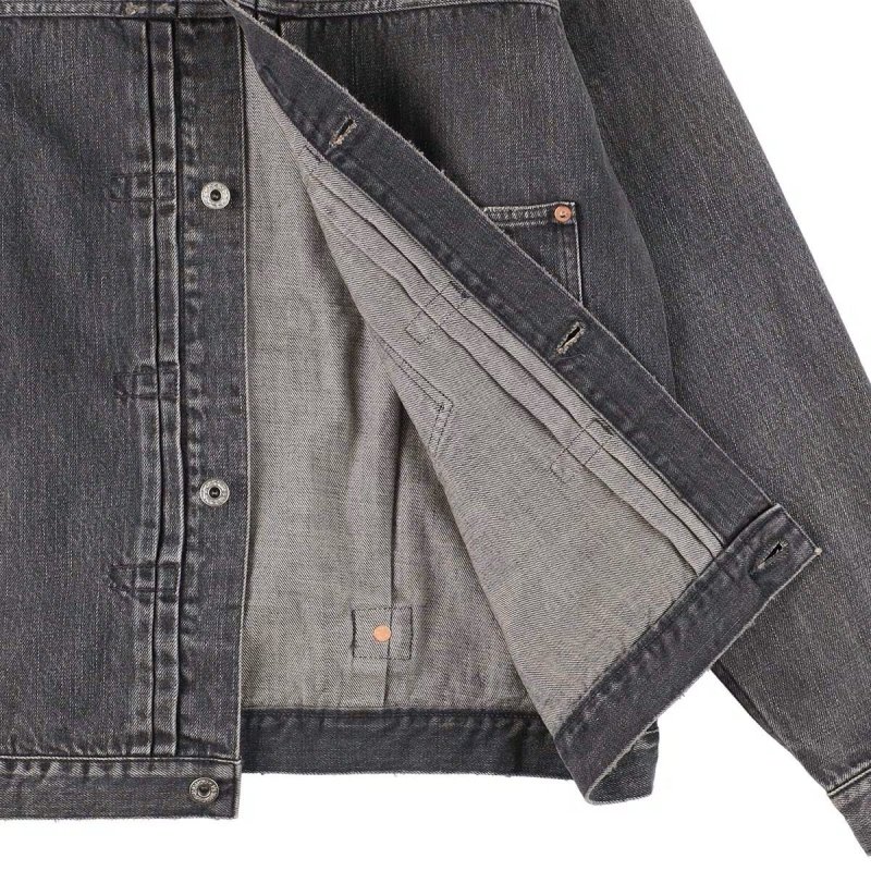 STANDARD CALIFORNIA SD Denim Jacket S996 WW II Vintage Wash