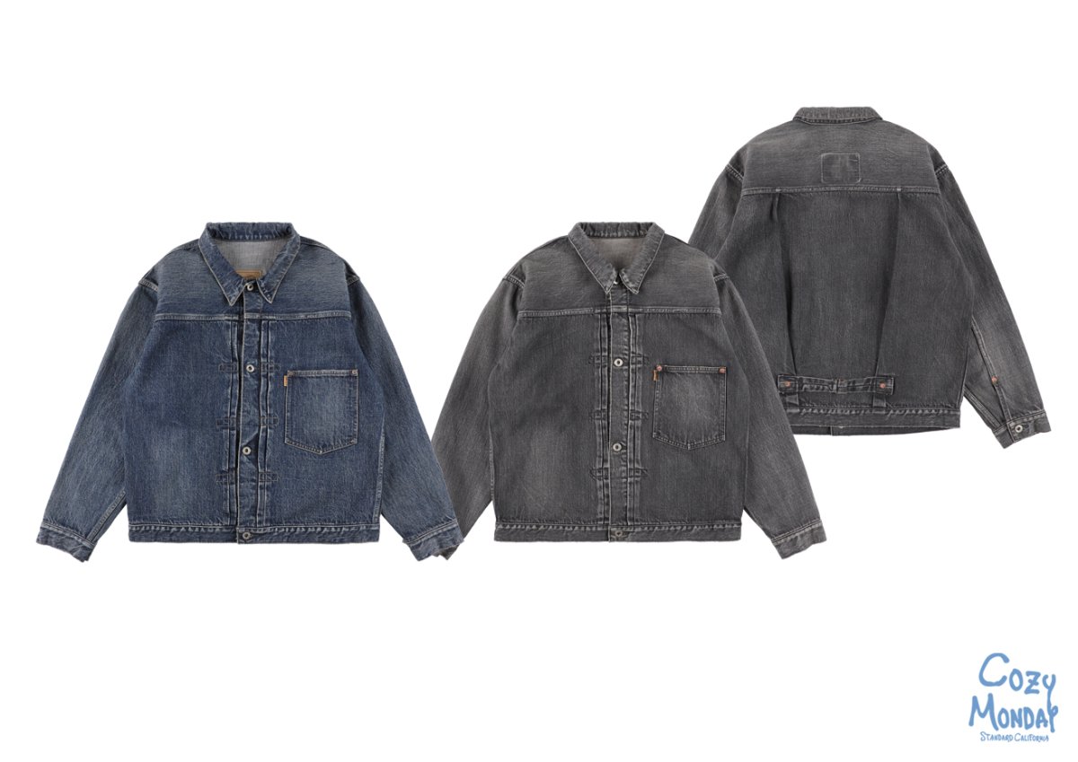 画像1: STANDARD CALIFORNIA  SD Denim Jacket S996 WW II Vintage Wash (1)