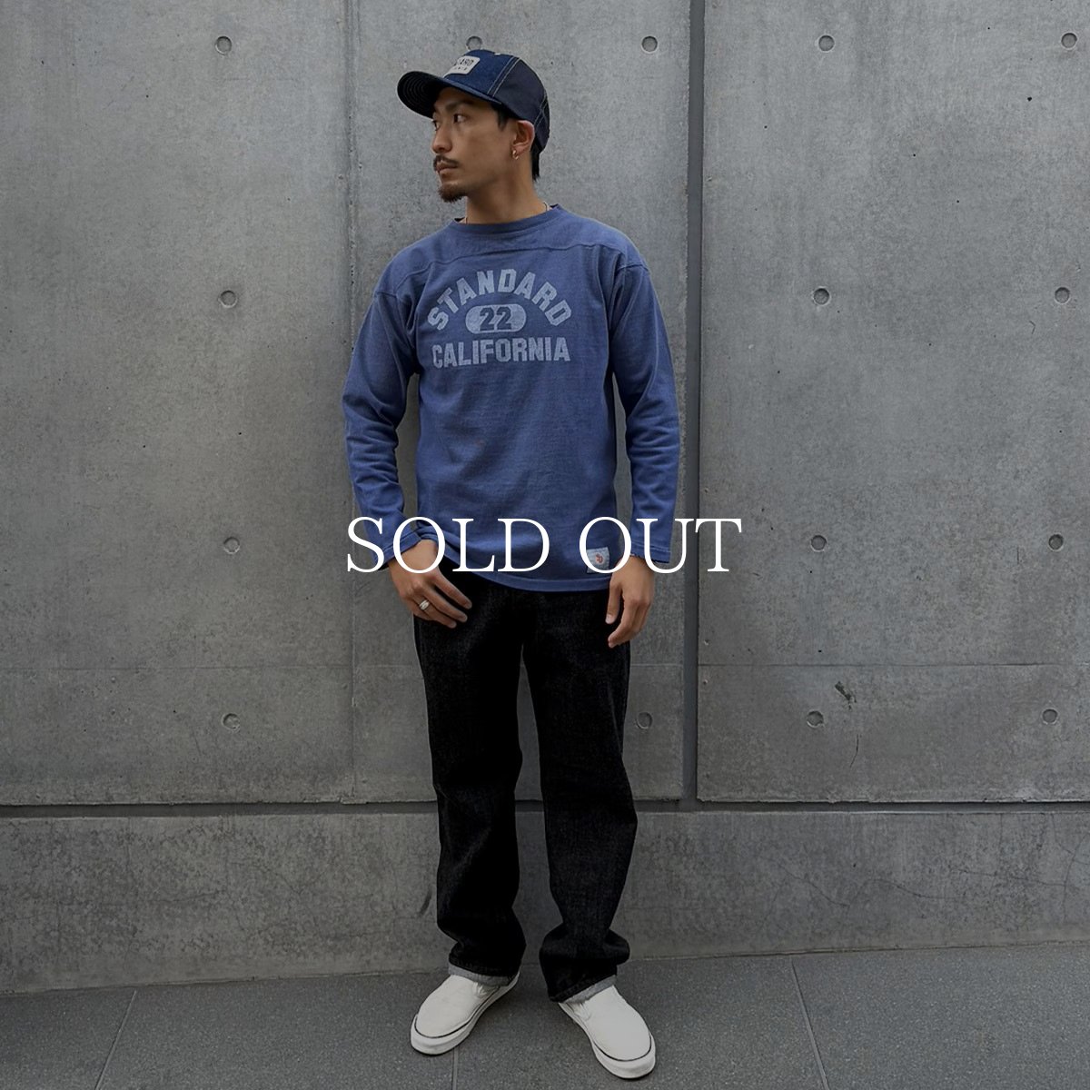 画像3: STANDARD CALIFORNIA  SD Heavyweight Football Logo Long Sleeve T Vintage Wash (3)