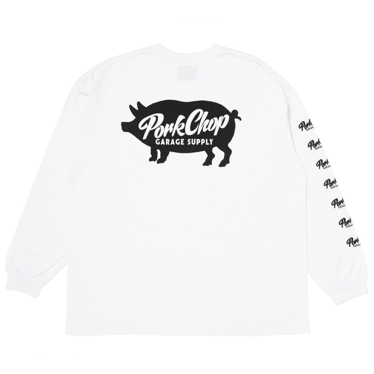 画像2: PORKCHOP GARAGE SUPPLY  SCRIPT PORK L/S TEE (2)
