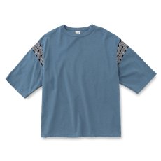 画像1: CALEE  NATIVE PATTERN RIB FOOT BALL TEE (1)