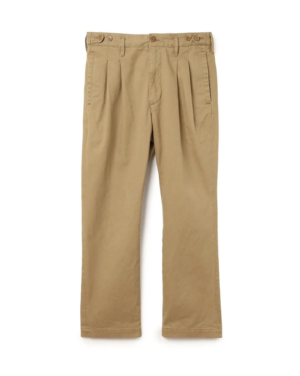 画像2: nonnative  OFFICER CHINO TROUSERS COTTON TWILL PIGMENT DYE (2)