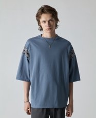 画像7: CALEE  NATIVE PATTERN RIB FOOT BALL TEE (7)