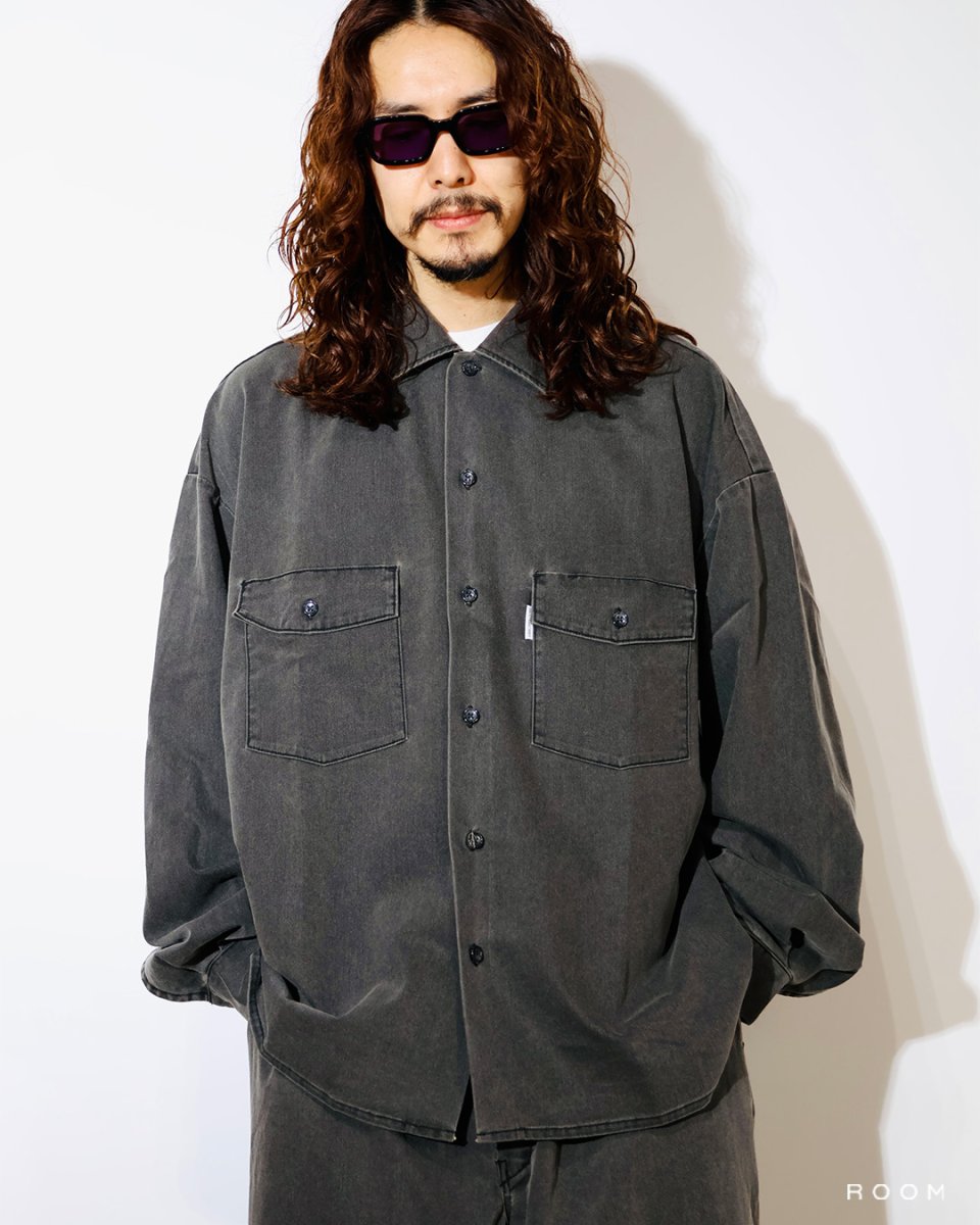 画像3: COOTIE PRODUCTIONS   Pigment Coating T/R Twill L/S Work Shirt (3)