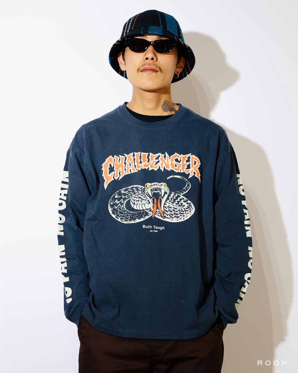 画像2: CHALLENGER  L/S PIGMENT SNAKE TEE (2)