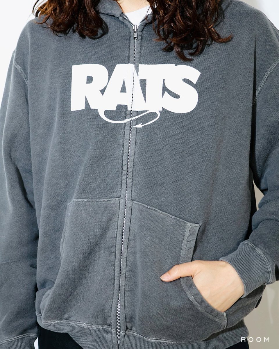 画像3: RATS  PIGMENT DYED ZIP HOODIE (3)