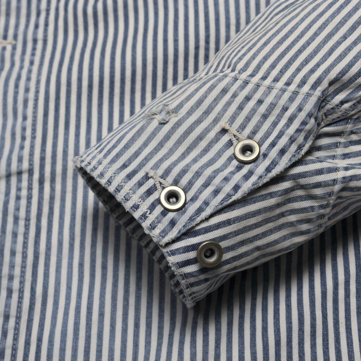 画像14: MADNESS  RAILROAD HICKORY STRIPE WORK JACKET (14)