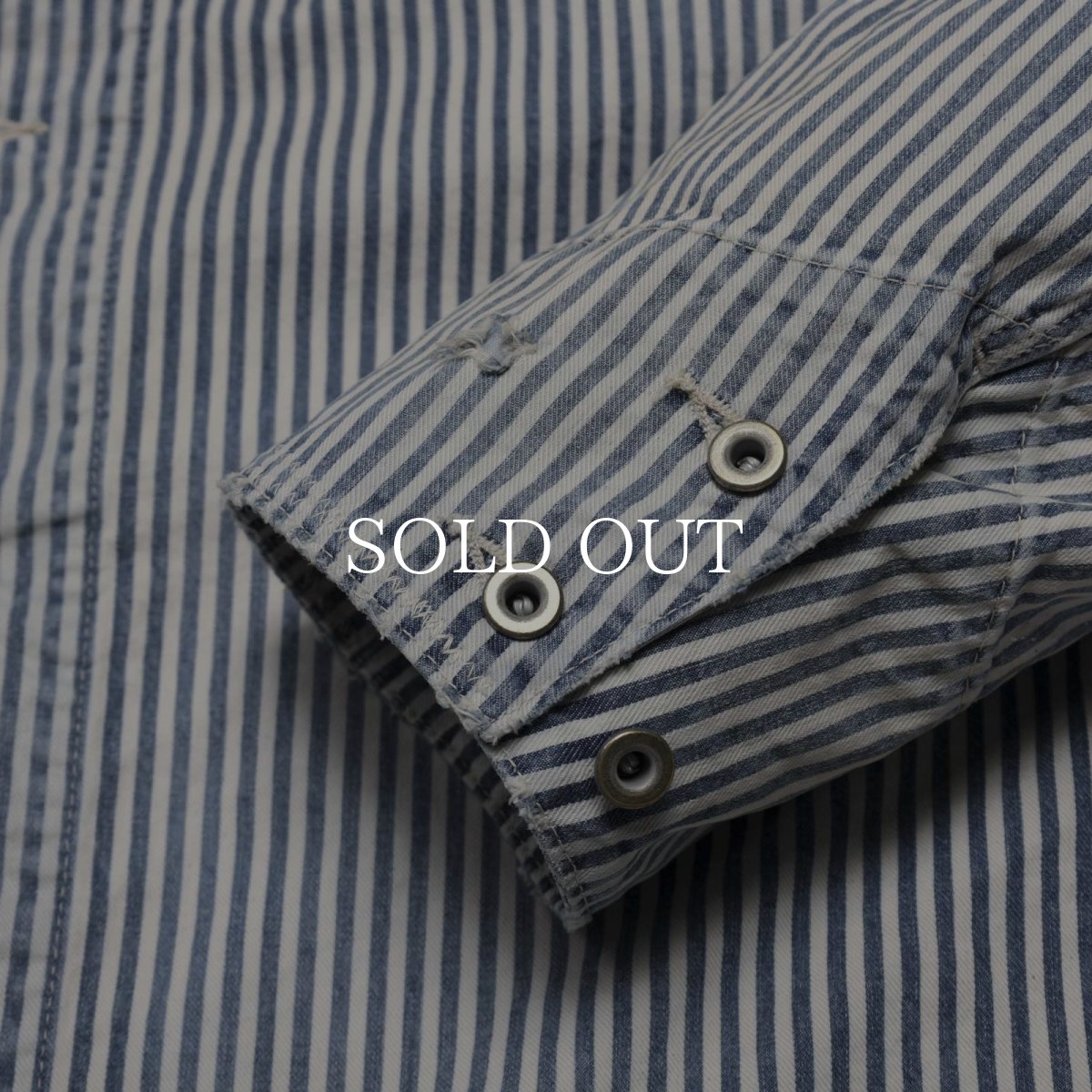 画像14: MADNESS  RAILROAD HICKORY STRIPE WORK JACKET (14)