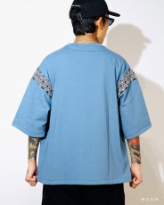 画像4: CALEE  NATIVE PATTERN RIB FOOT BALL TEE (4)